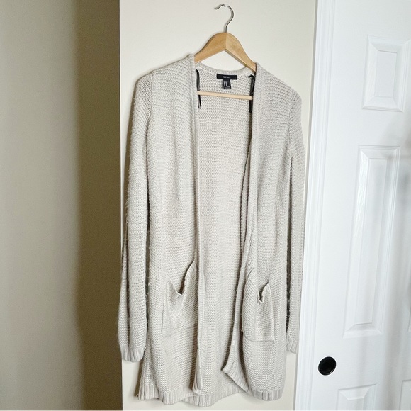 Forever 21 Open Front Long Sleeve Cardigan - Picture 1 of 5